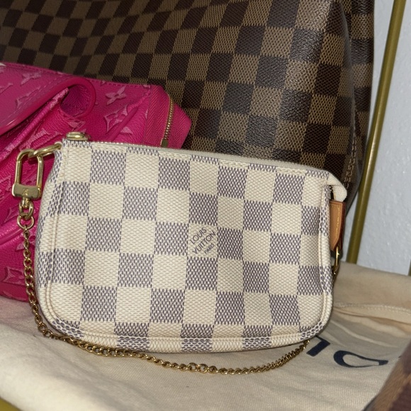 louis vuitton mini pochette in azur (discontinued print - Picture 3 of 11